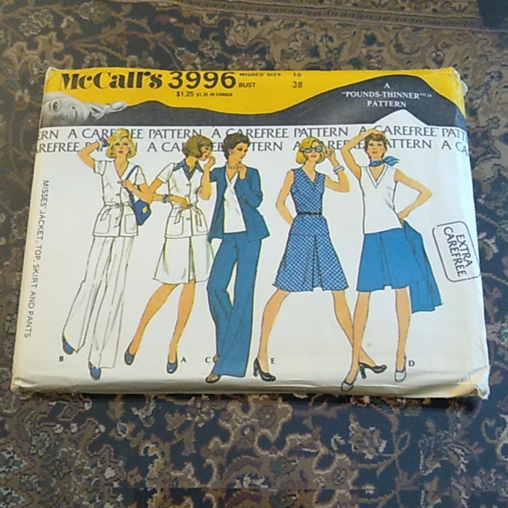 M3996 Uncut Vintage pattern